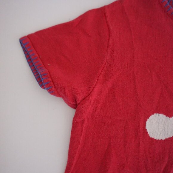 Vintage Quacker Factory Red Knit Nautical Lighthouse Cotton Crew Sweater 1X - Picture 6 of 9